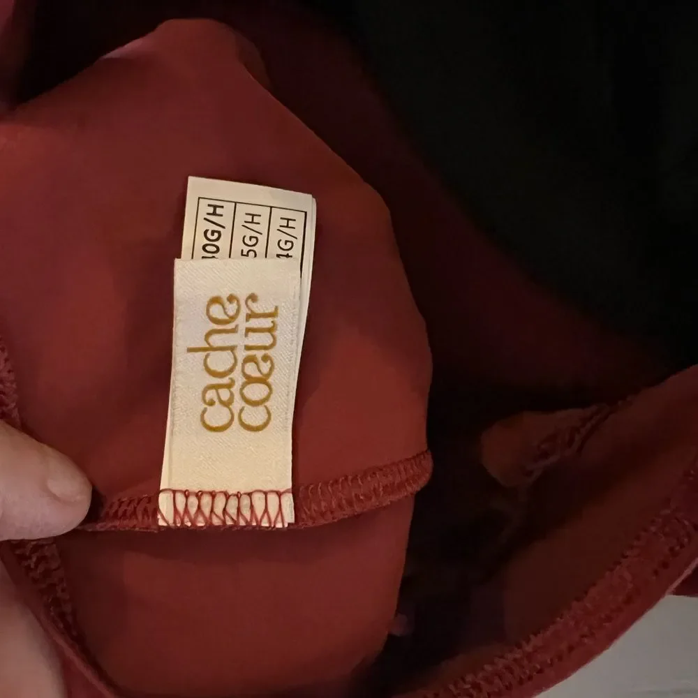 Cache Coeur Underwired Maternity Swimsuit Monaco Terracotta 34G/H - Picture 7 of 8